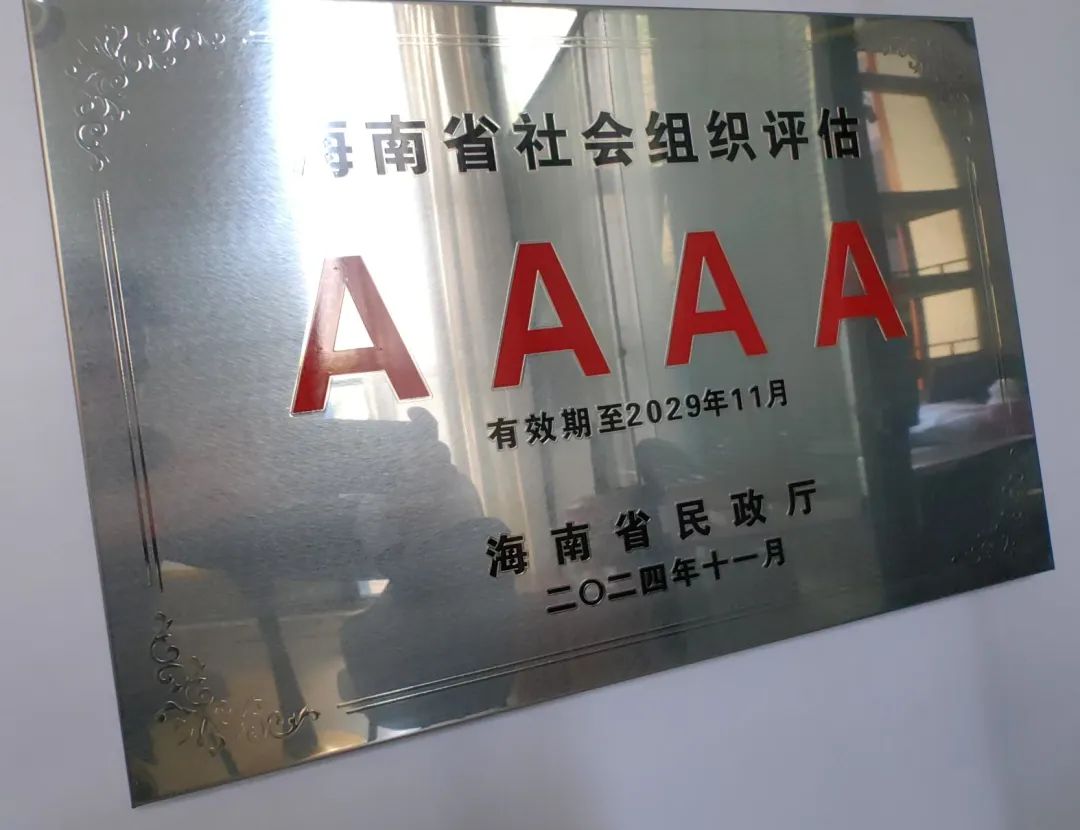 亚洲文化艺术基金会荣获海南省2024年度省级社会组织等级评估4A级社会组织